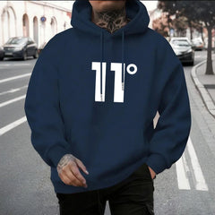 Men's street hip-hop pullover hoodie, casual warm and breathable