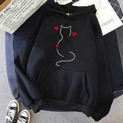 Fall Winter Long Sleeve Kangaroo Pocket Casual Hoodies