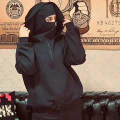 Men's and women's Balaclava Y2K Gothic Harajuku winter new item