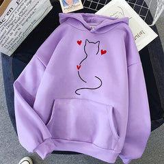 Fall Winter Long Sleeve Kangaroo Pocket Casual Hoodies