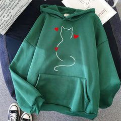 Fall Winter Long Sleeve Kangaroo Pocket Casual Hoodies
