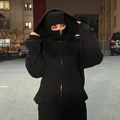 Men's and women's Balaclava Y2K Gothic Harajuku winter new item