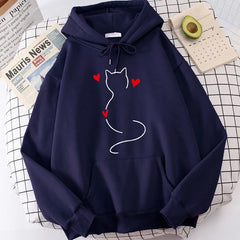 Fall Winter Long Sleeve Kangaroo Pocket Casual Hoodies