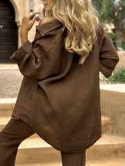 Plus Size Women's Shirt – Oversized Casual Blouse for Curvy