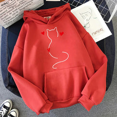 Fall Winter Long Sleeve Kangaroo Pocket Casual Hoodies