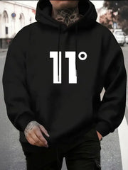 Men's street hip-hop pullover hoodie, casual warm and breathable