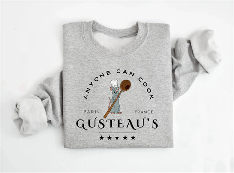 Disney Women's Men Ratatouille Sweatshirt Hoodie Pullover Casual